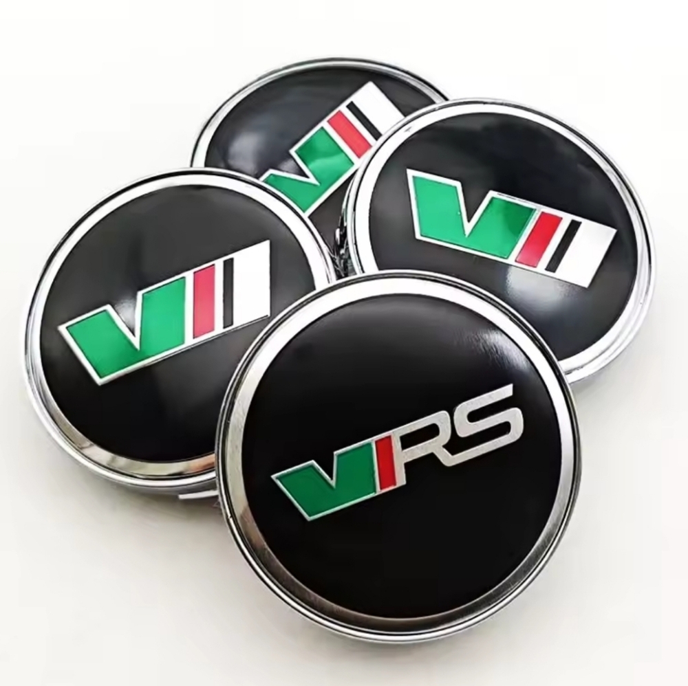 4 VRS Skoda 60mm Wheel Rim Center Caps Choose Style
